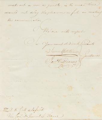 Lot #63 Thomas Jefferson Signed American Philosophical Society Certificate - Image 7
