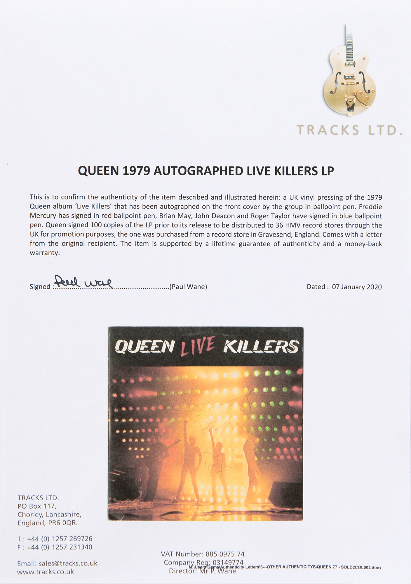 Queen Signed Album - Live Killers | RR Auction
