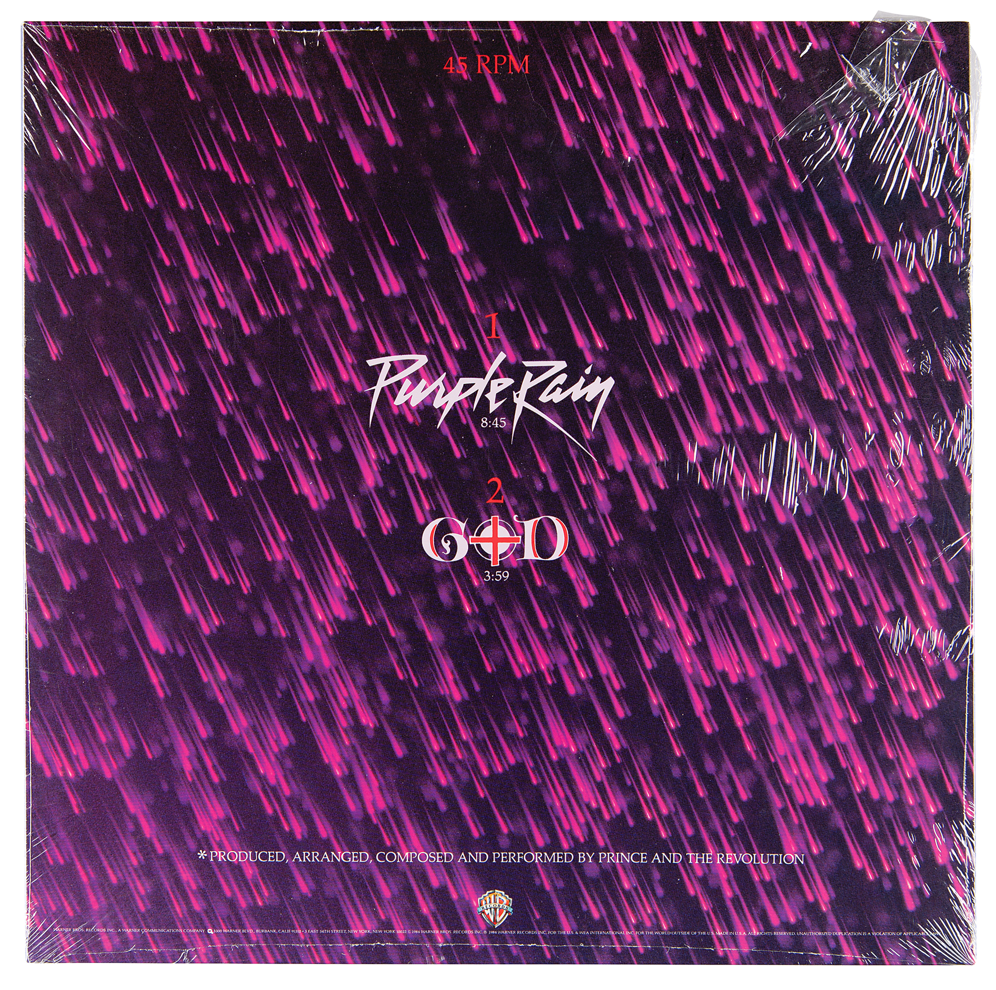 Prince and the Revolution Limited Edition 'Purple Vinyl'