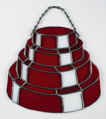 Lot #5239 Devo Original 'Energy Dome' Stained Glass Hanging Artwork by Andrew D Gore - Image 3