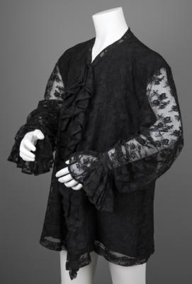 Lot #5256 Prince's Stage-Worn Black Lace Shirt from the New Power Soul Tour - Image 2