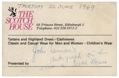 Lot #5016 Beatles: John Lennon Signature - Image 2