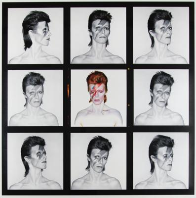 Lot #5160 David Bowie 'Aladdin Sane' Massive 4-Foot-Tall Oversized 'Contact Sheet' Print by Duffy - Image 1
