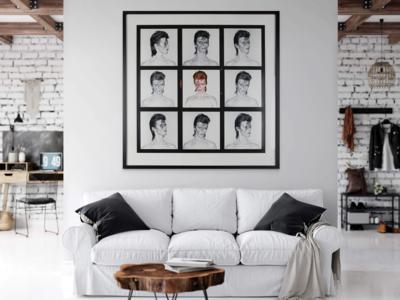 Lot #5160 David Bowie 'Aladdin Sane' Massive 4-Foot-Tall Oversized 'Contact Sheet' Print by Duffy - Image 3