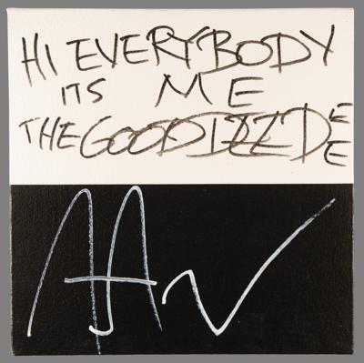 Lot #5201 Dee Dee Ramone Suite of (8) Original Paintings - A Black-and-White Examination of His Bipolar Disorder - Image 5