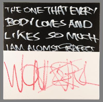 Lot #5201 Dee Dee Ramone Suite of (8) Original Paintings - A Black-and-White Examination of His Bipolar Disorder - Image 9