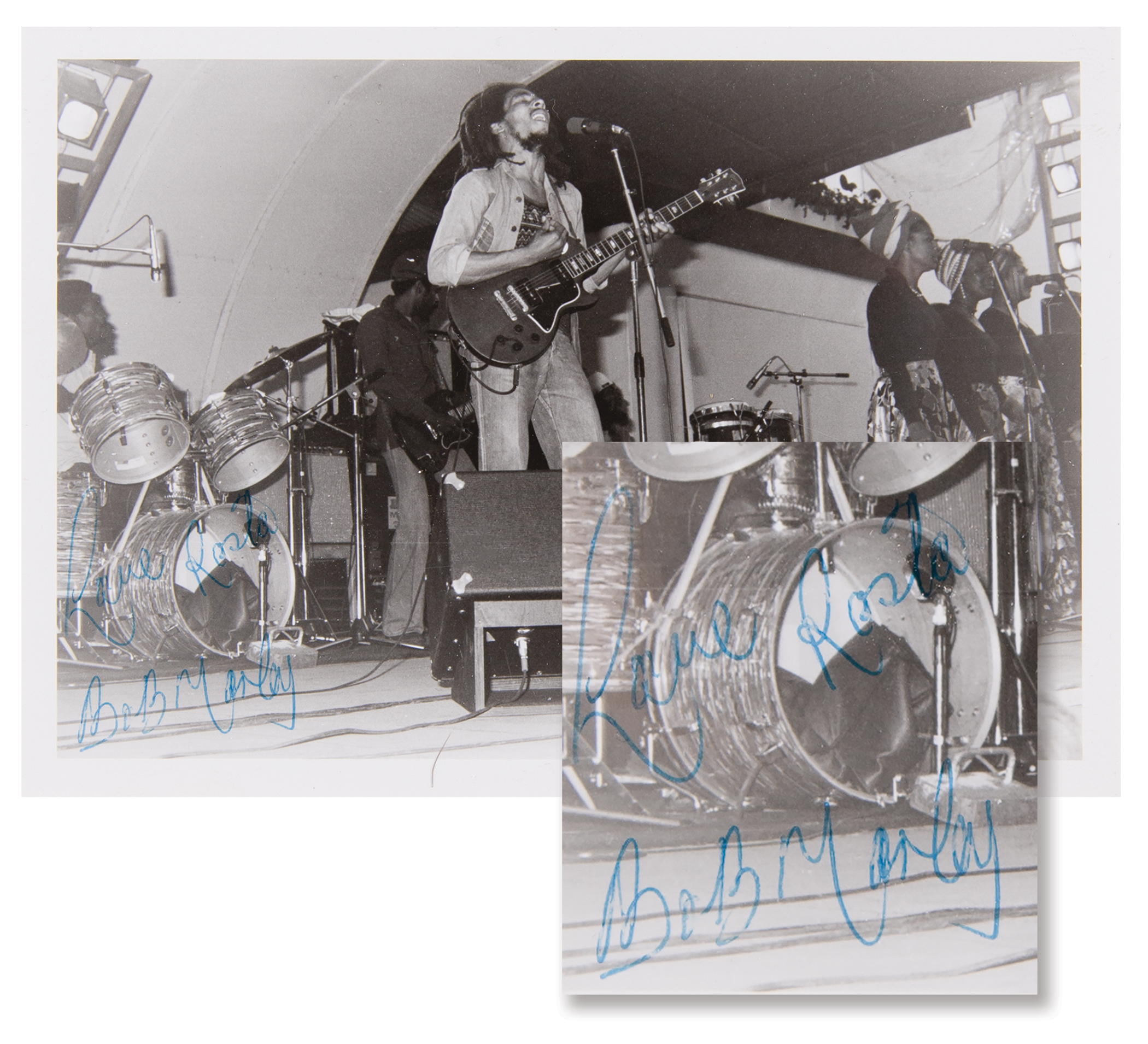 Lot #5165 Bob Marley Signed Photograph - Image 1