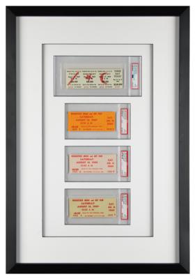Lot #5158 Woodstock (4) Tickets - All PSA GEM MINT 10 - Image 1