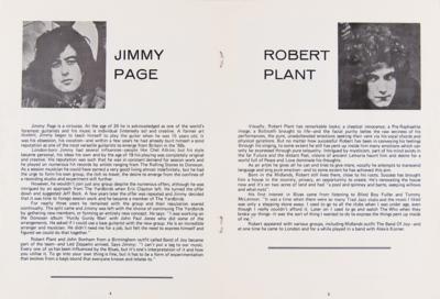 Lot #5106 Led Zeppelin 1970 Edinburgh Concert Program and Ticket (Usher Hall) - Image 3