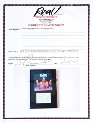 Lot #5177 Deep Purple Signatures - Image 4