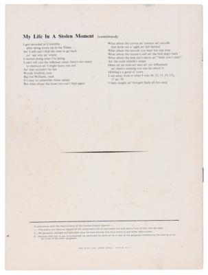 Lot #5063 Bob Dylan Extremely Rare Signed 1964 London Concert Program - His 1st UK Appearance - Image 5