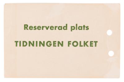 Lot #5004 Beatles Signatures on a Swedish Press Pass (Obtained at the Eskilstuna Sporthall on October 29, 1963) - Image 2