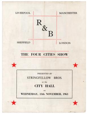 Lot #5091 Rolling Stones Original 1963 Concert Program (City Hall in Sheffield, Yorkshire) - Image 1