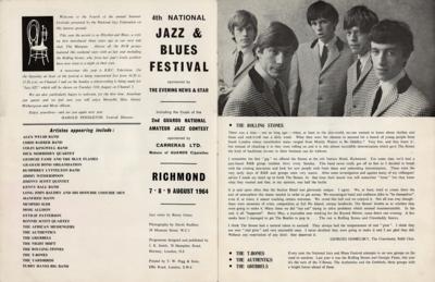 Lot #5093 Rolling Stones and Yardbirds: 4th National Jazz & Blues Festival Original Program - Image 2