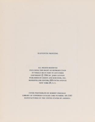 Lot #5017 John Lennon Signed Book - In His Own Write (Obtained in Memphis, Tennessee, During the Final Beatles Tour) - Image 6