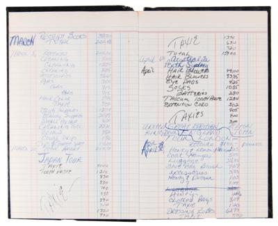 Lot #5109 Queen Signed 1976 ?A Night at the Opera Tour' Expense Book - Image 4