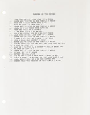 Lot #5259 Prince Graffiti Bridge Fourth Draft Script with (30+) Lyric Sheets and Related Production Documents - Image 4
