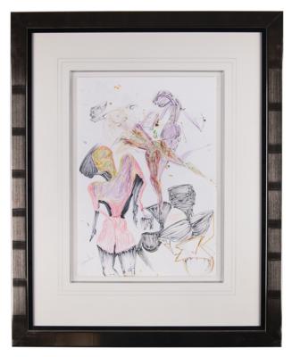 Lot #5119 Miles Davis Signed Original Artwork - 'Dancers' - Image 2