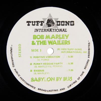 Lot #5164 Bob Marley Signed Album - Babylon By Bus - Image 8