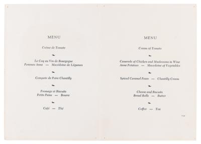 Lot #5018 Beatles Signed Menu: McCartney, Harrison, Starr, and Aspinall - Image 3