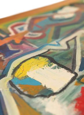 Bob Dylan Exceedingly Rare Original Abstract Painting (c