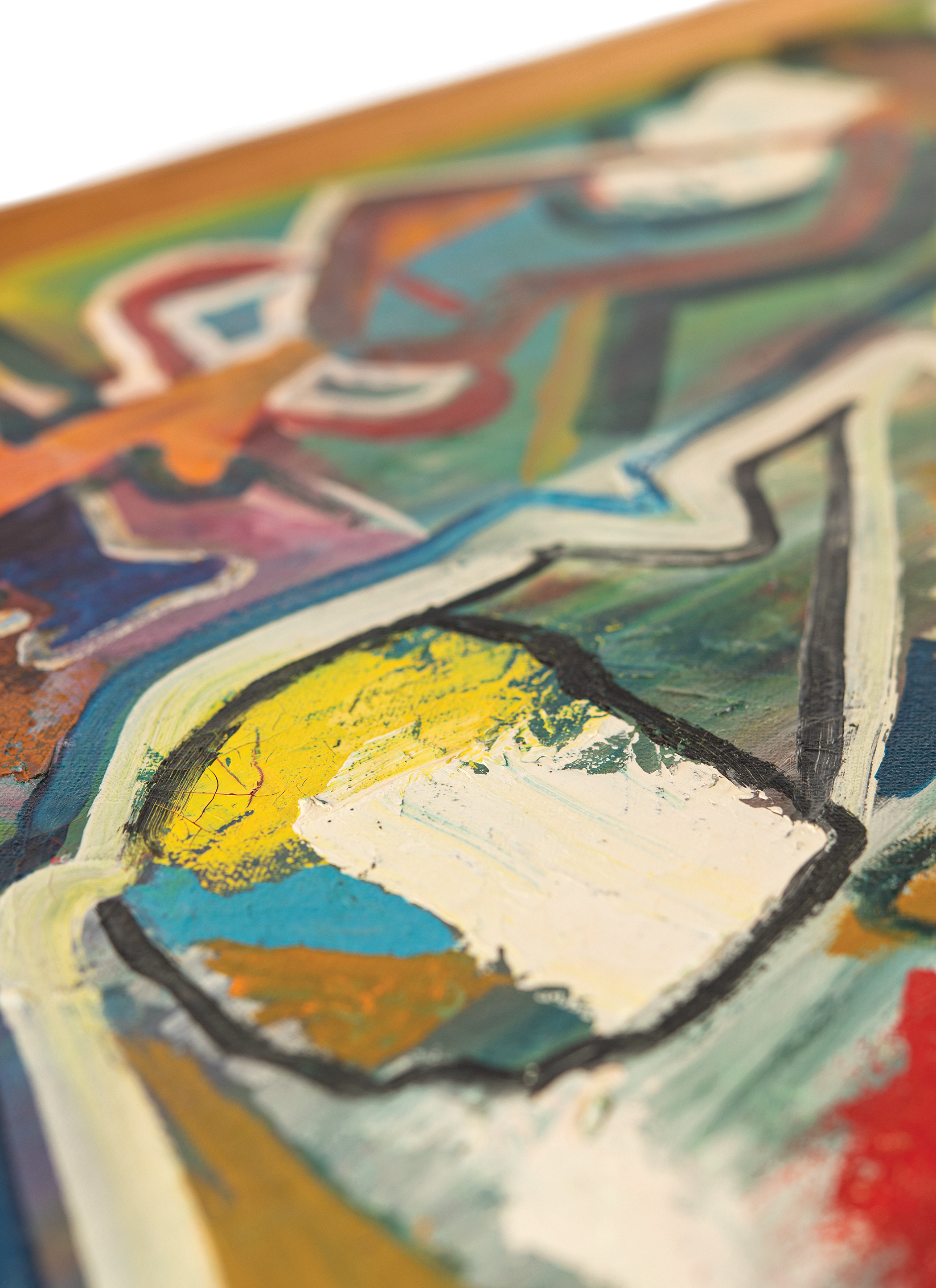 Lot #5062 Bob Dylan Exceedingly Rare Original Abstract Painting (c. 1968) - Image 10