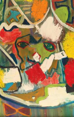 Bob Dylan Exceedingly Rare Original Abstract Painting (c