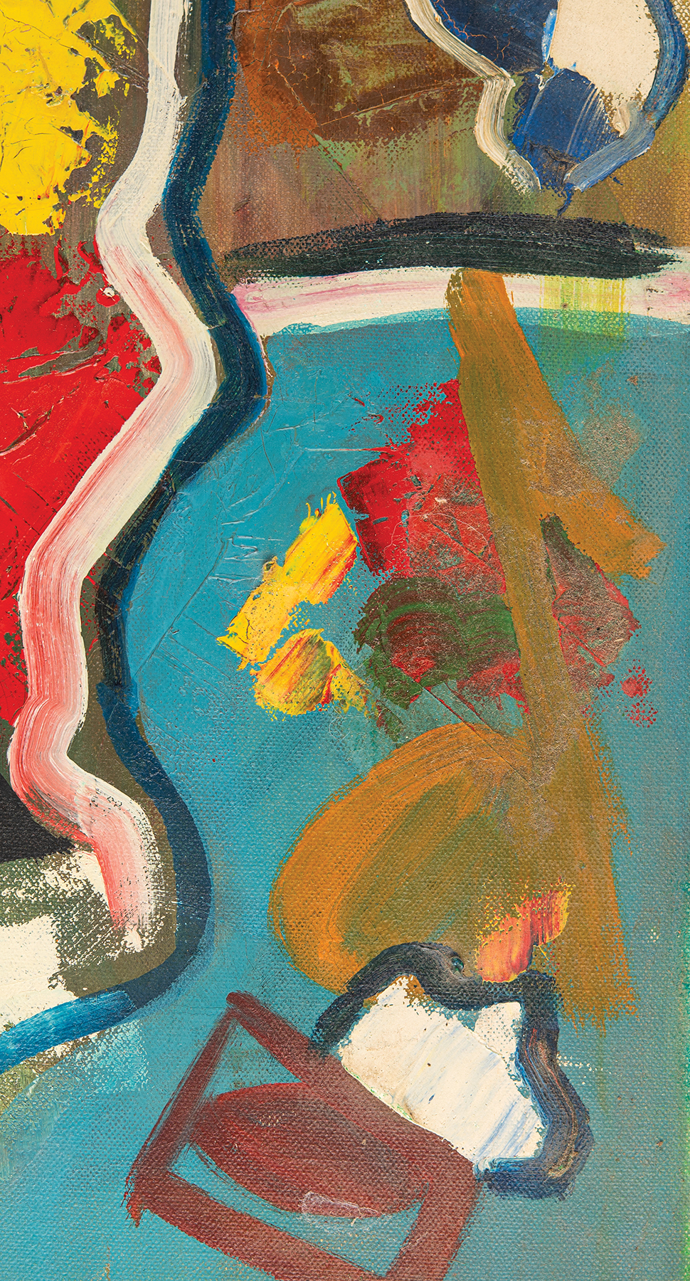 Lot #5062 Bob Dylan Exceedingly Rare Original Abstract Painting (c. 1968) - Image 7