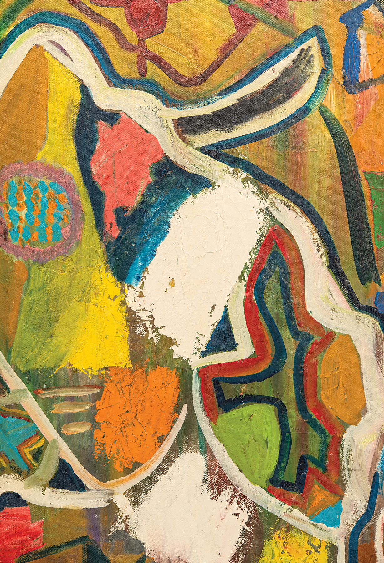 Lot #5062 Bob Dylan Exceedingly Rare Original Abstract Painting (c. 1968) - Image 8