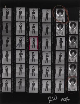 Lot #5268 Prince Original ‘Minneapolis 1977’ Contact Sheet Proof (Roll 8) - From the Collection of Photographer Robert Whitman - Image 1