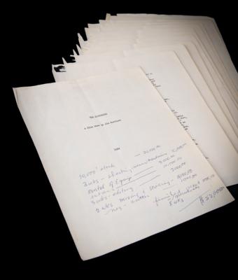 Lot #5099 Jim Morrison Original Script for 'The Hitchiker' - Image 1