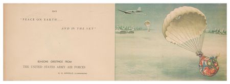 Lot #421 Hap Arnold Signed Christmas Card - Image 3