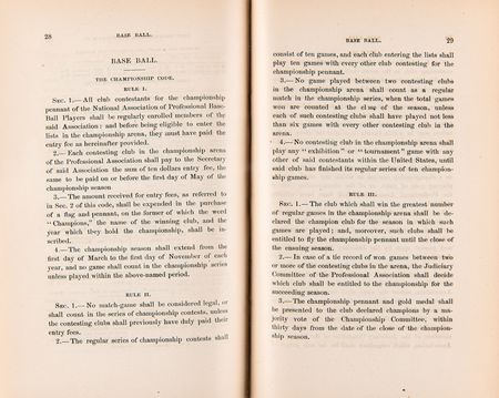 Lot #876 Baseball: The Saloon Keeper's Companion, with Baseball's Championship Code and Standings (1875) Book - Image 7