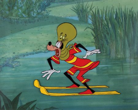 Lot #607 Goofy and Octopus production cel from Aquamania - Image 1