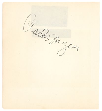 Lot #640 Charles Mingus and Band Signatures with Original Candid Photograph - Image 1