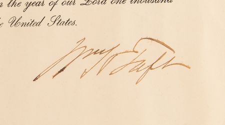 Lot #155 William H. Taft Document Signed as President - Image 2