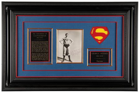 Lot #711 George Reeves Signed Photograph as Superman to his 