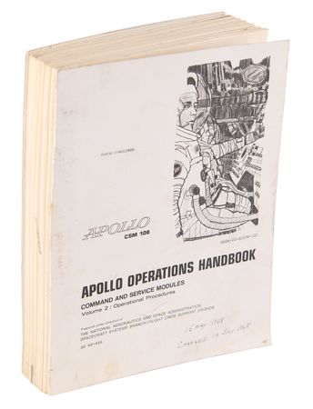 Lot #538 Apollo 10 Operations Handbook - Image 1