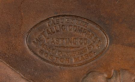 Lot #109 Abraham Lincoln Portrait Plaque by the Metallic Compress Casting Co. of Boston - Image 3