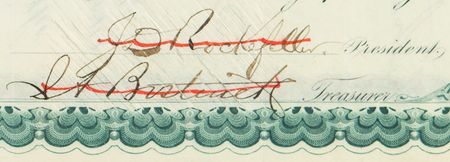 Lot #212 John D. Rockefeller and Henry M. Flagler Signed Stock Certificate for 1000 Shares in Standard Oil Trust - Image 2