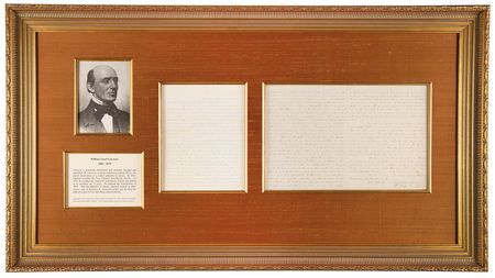 Lot #282 William Lloyd Garrison Autograph Letter Signed - Image 1