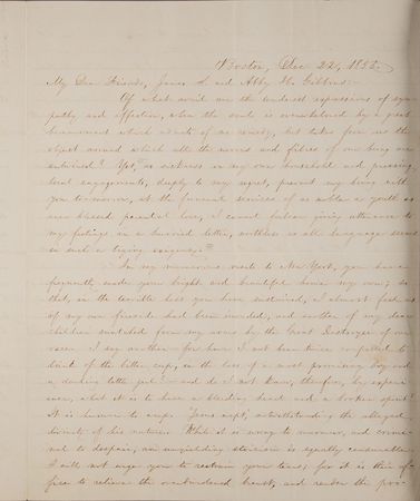 Lot #282 William Lloyd Garrison Autograph Letter Signed - Image 4