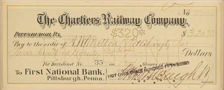 Lot #315 Andrew Mellon Signed Check - Image 2