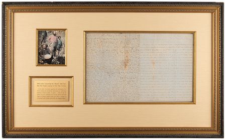 Lot #259 California Gold Rush and Railroad Handwritten Letter (1849) - Image 1