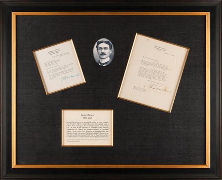 Lot #249 Bernard Baruch (2) Typed Letters Signed - Image 1