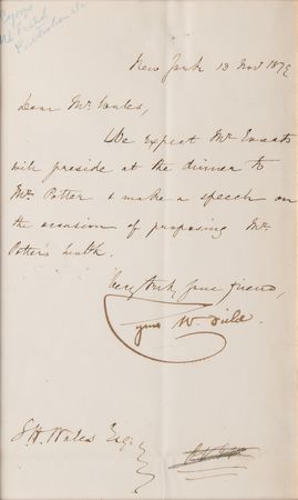 Lot #279 Cyrus Field, George Pullman, and Cyrus McCormick (3) Signed Items - Image 2