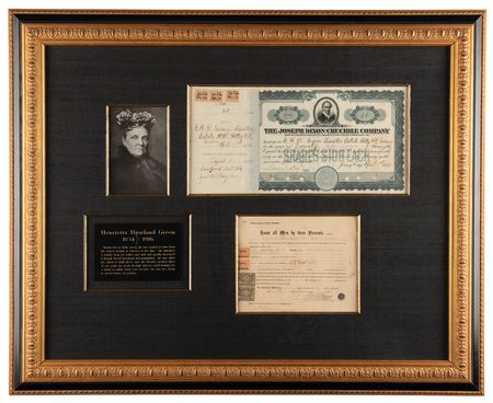 Lot #289 Hetty Green Estate Document - Image 1