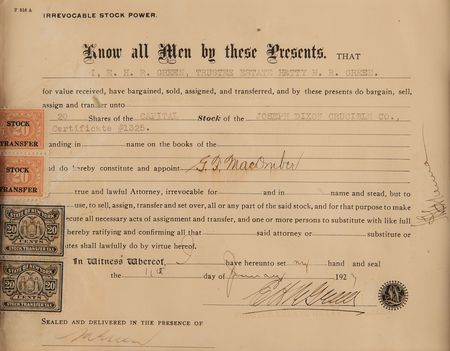 Lot #289 Hetty Green Estate Document - Image 2