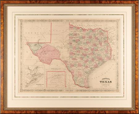 Lot #358 Texas Map by A. J. Johnson (c. 1860s) - Image 1