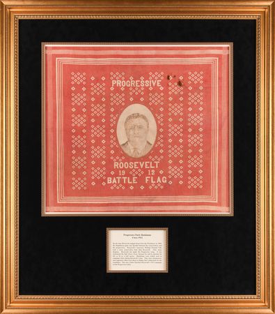 Lot #150 Theodore Roosevelt 1912 Progressive Campaign Bandana - Image 1
